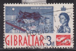 Gibraltar 151 The Rock By Moonlight 1960