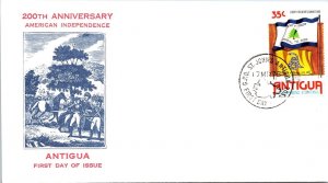 Antigua, Worldwide First Day Cover, Americana