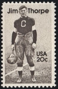 SC#2089 20¢ Jim Thorpe Single (1984) MNH