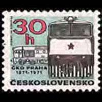 CZECHOSLOVAKIA 1971 - Scott# 1766 Locomotive Set of 1 LH