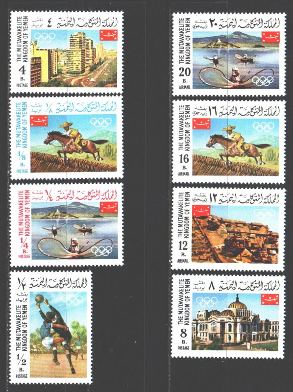 Yemen. 1967. 403-10. Mexico City Summer Olympics. MNH.