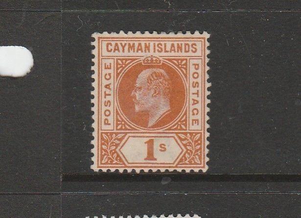 Cayman islands 1902/3 Crown CA 1/- MM SG 7