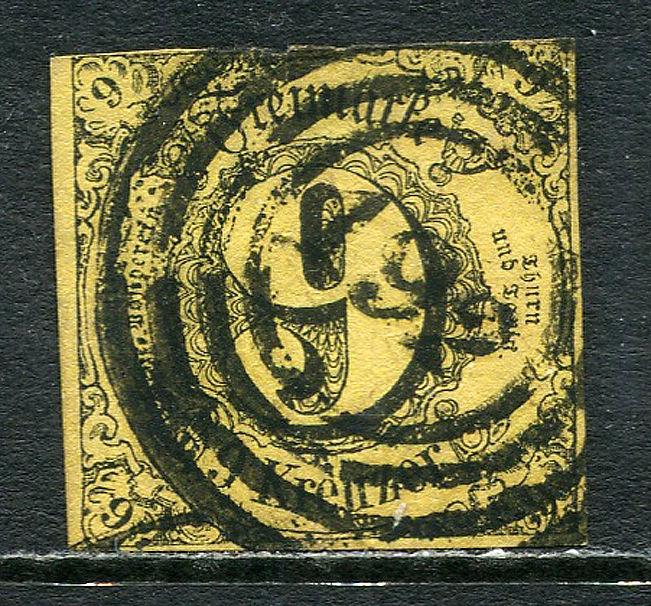 GR Lot 8593 Altdeutschland Thurn-Taxis 1852 Michel 10  9  KreuzerFreimarken 