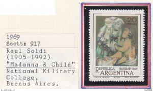 Arg044_2 1969 Argentina Raul Soldi Art Paintings Madonna And Child 1St Michel...