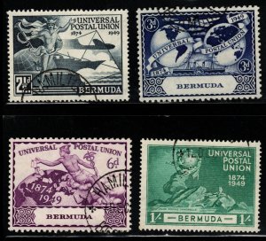 BERMUDA Scott 138-141 Used UPU 1949 set