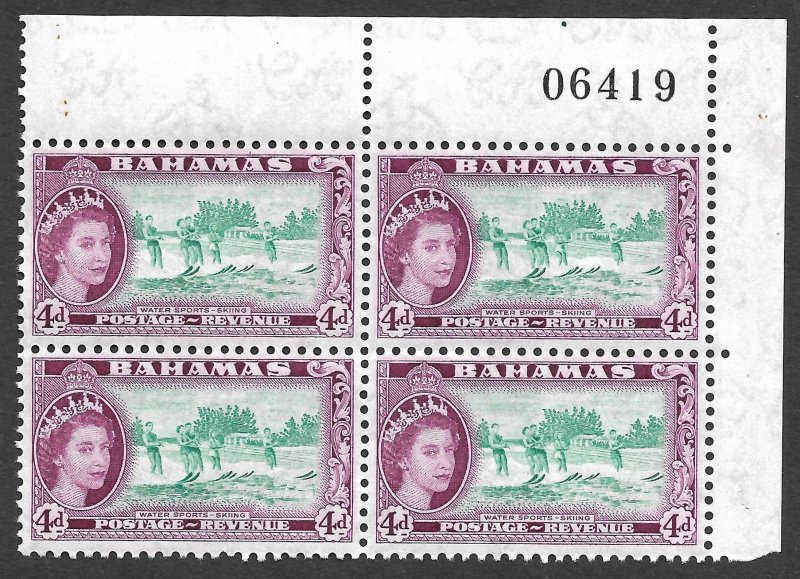 Doyle's_Stamps: MNH 1954 Bahamas PNBs, Scott #160** to #163**