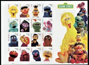 (S) ​USA Sc#5394 Sesame Street Full Sheet of 16 forever stamps MNH
