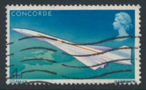 Great Britain  SG 784  SC# 581  Concorde Aircraft Used see detail and scan