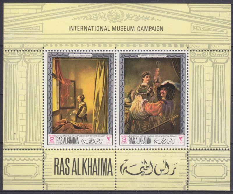 1968 Ras Al Khaima 247-48/B43 Artists / Rembrandt