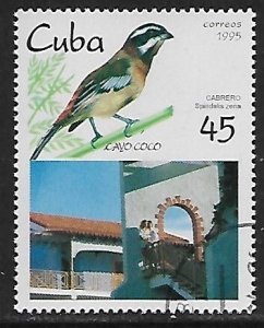 Cuba # 3705 - Coco Island & Spindalis - unused CTO.....{Z19}