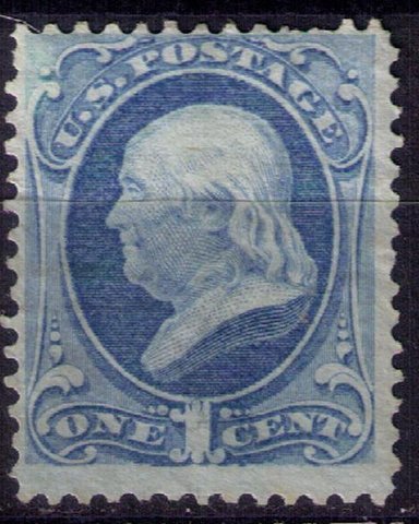 US Sc 145 Unused, Mint, No Gum Dark Ultra  F-VF