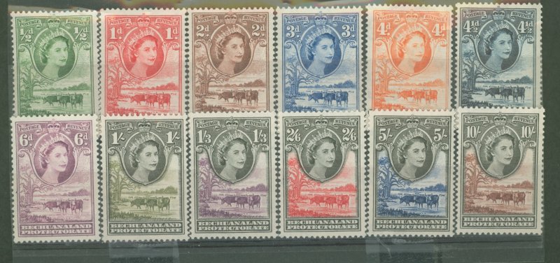 Bechuanaland Protectorate #154-165  Single (Complete Set)