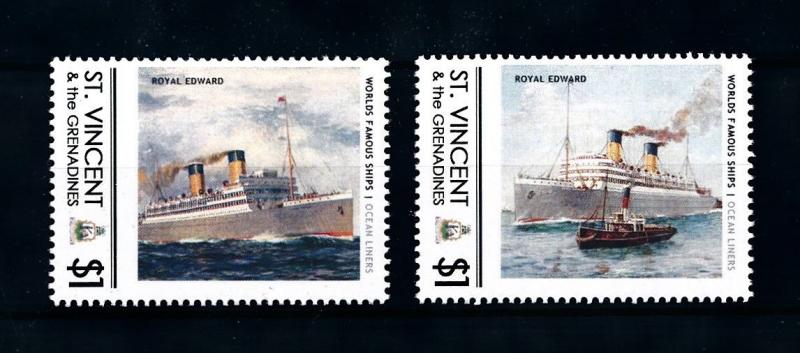 [90687] St. Vincent & Gren.  Ships Royal Edward Ocean Liners Canadian  MNH