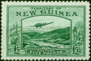 New Guinea 1935 £5 Emerald Green SG205 Superb MNH