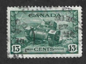 Canada Scott #258 Used 13c Ram Tank 2020 CV $3.60