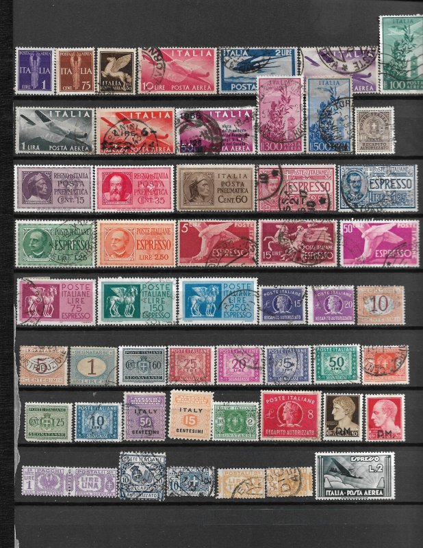 COLLECTION LOT OF 51 ITALY BOB STAMPS 1870+