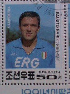 ​KOREA-1992-SC#3125 SAMPDORIA ITALIAN CHAMPIONSHIP 1991- CTO SHEET VERY FINE