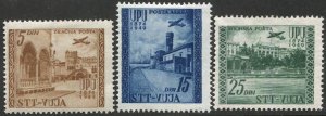 Yugoslavia - Trieste Zone B 1952 Sc C18-C20  UPU set of 3  MLH  F-VF