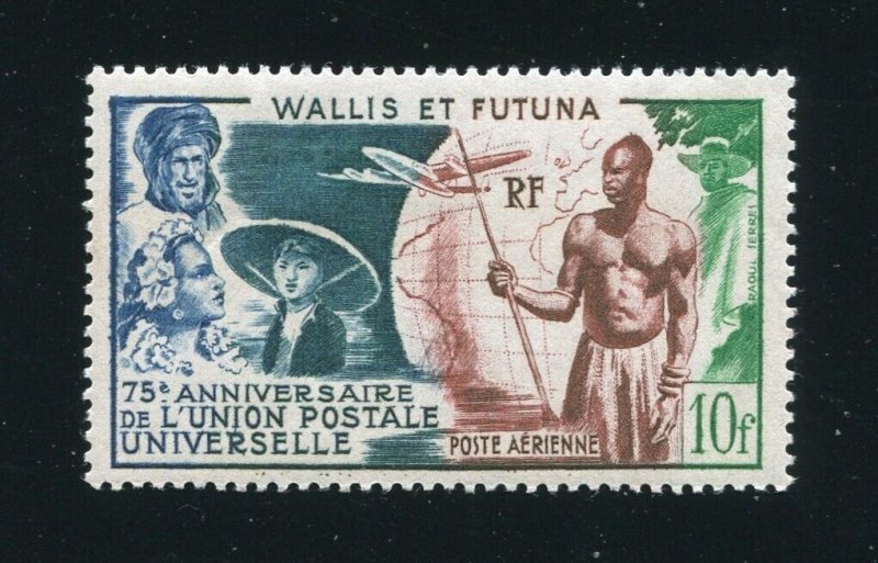 Wallis and Futuna C10 UPU Air Mail Stamp MNH 1949