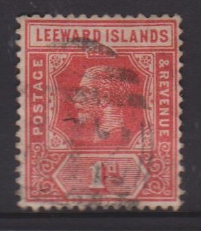 Leeward Islands Sc#48 Used Postmark St Kitts