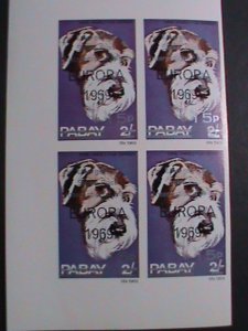 ​PABAY-1969 EUROPA- EMERGENCY STRIKE POST-INTERNATIONAL MAIL-IMPERF-BLOCK