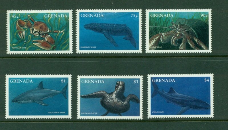 Grenada  #2642-47 (1997 Marine Life set) VFMNH CV $9.00