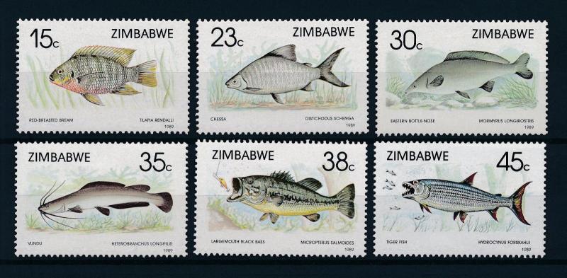 [60144] Zimbabwe 1989 Marine life Fish MLH
