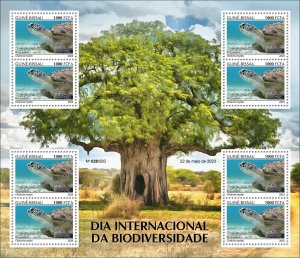 GUINEA BISSAU 2023 - M/S 8V - REPTILES TURTLE TURTLES TURTLES - MNH-