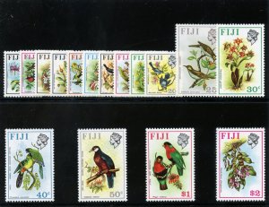 Fiji 1971 QEII Birds set complete superb MNH. SG 435-450. Sc 305-320.