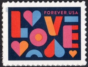 SC#5543 (55¢) LOVE Single (2021) SA