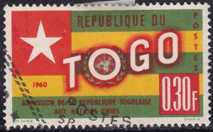 Togo 386 USED 1961 Togo's Admition to the UN .30 Fr