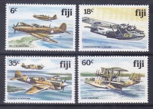 Fiji 454-57 MNH 1981 World War II Aircraft Full Set of 4 Very Fine