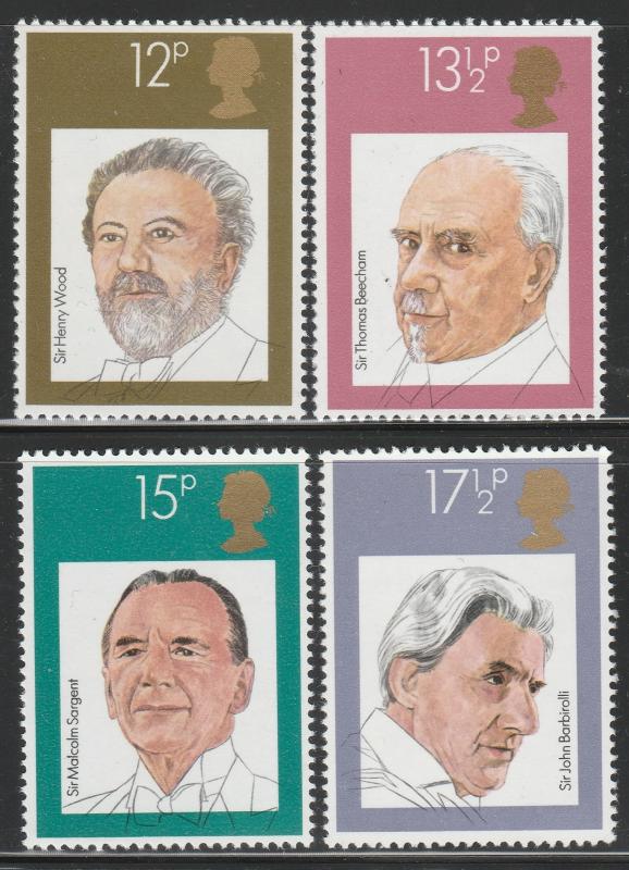 GB 1980 British Conductors MNH SG#1130-1133 S1117