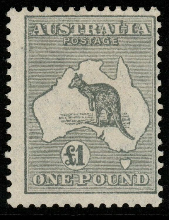 AUSTRALIA SG137 1935 £1 GREY DIE IIB MTD MINT CENTRED RIGHT