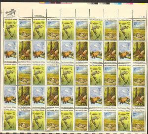 US #1921-24 Mint Sheet Wildlife Habitats 