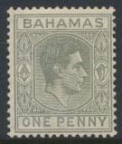 Bahamas SG 150a Olive Grey  MLH   1938+ definitive wmk script