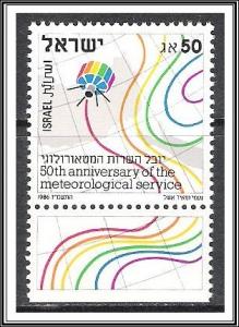 Israel #952 Meteorological Service W/Tab MNH