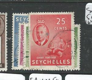 SEYCHELLES (P1408B) KGVI SG160-2, 164  VFU