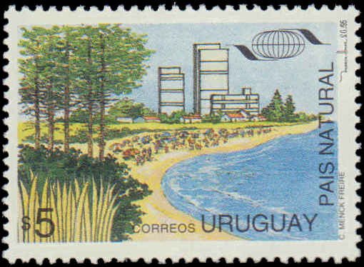 Uruguay #1568-1571, Complete Set(4), 1995, Never Hinged