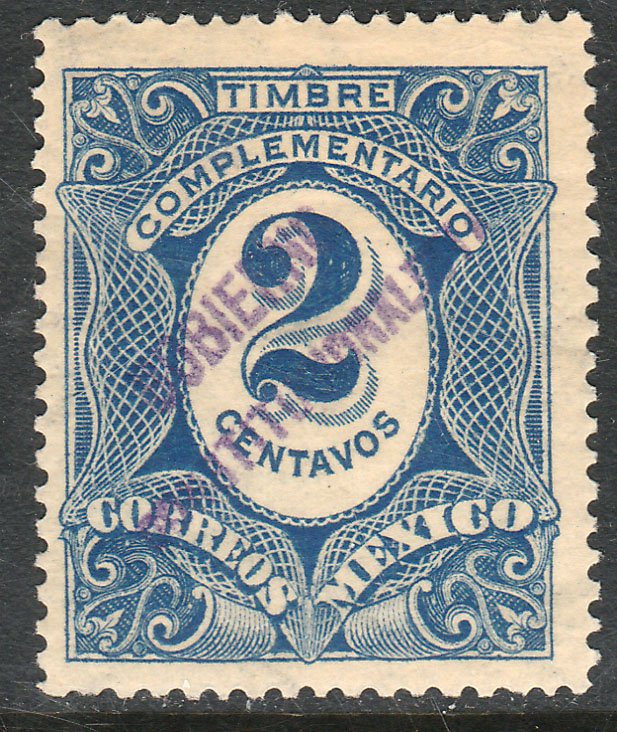 MEXICO-Monterrey 435VAR TII 2¢ GOB. REV PROV OVPT CONSTIT.. UNUSED VF (1251)