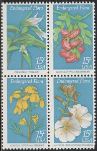 1786a MNH block of 4 Endangered Flora (1783-1786) - no per item S&H fee