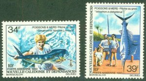 NEW CALEDONIA C162-3 MNH CV $4.25 BIN $2.50