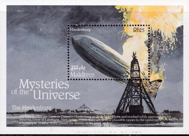 Maldive Islands 1992 Complete (16) Mysteries of the Universe Sheets Space VF/NH