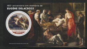 GUINEA BISSAU 2023 160th MEMORIAL ANNIVERSARY EUGENE DELACROIX S/SHEET MINT NH