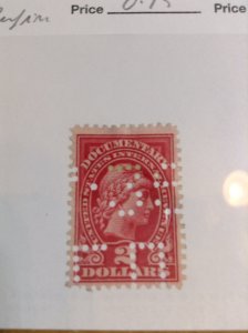 United States  # R218 Perfin