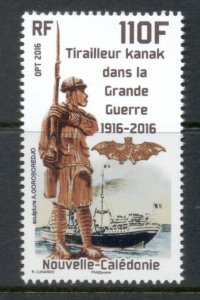 New Caledonia 2016 Kanak Rifleman of WWI MUH