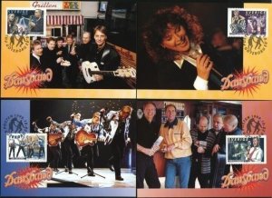 Sweden. Maximum.Card 1999. 4 Diff.Dance Bands. Engraver: L. Sjooblom