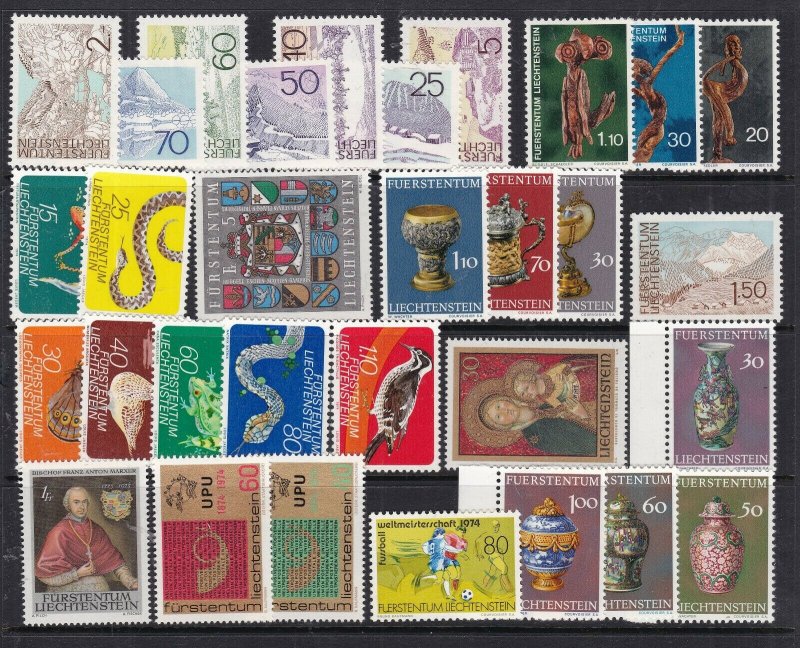 LIECHTENSTEIN ^^^sc# 506//552    better MNH   collection  $$ @ lar 1131liech