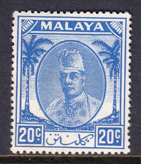 Malaya (Kelantan) - Scott #68 - MH - SCV $1.50