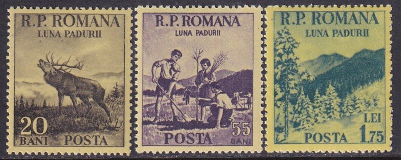 Romania (1954) Sc 984-6 MNH